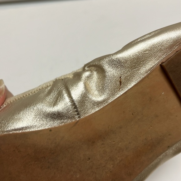 Sam Edelman gold leather flats 6.5 - Picture 14 of 15